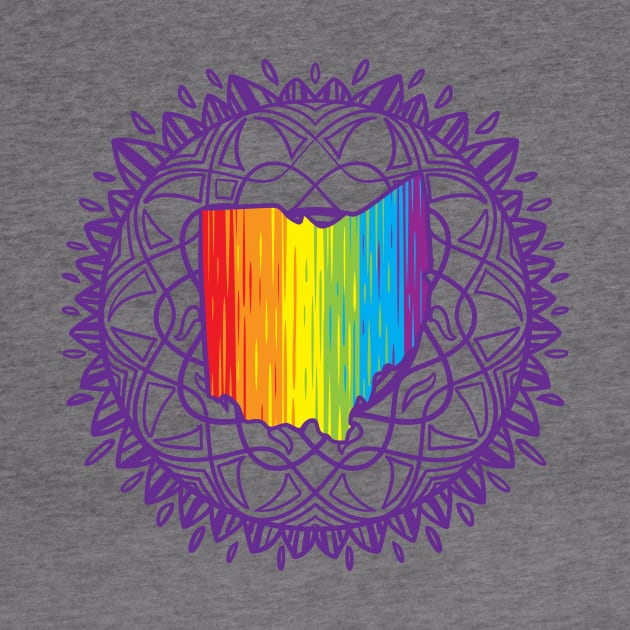 Ohio Mandala Pride by Manfish Inc.